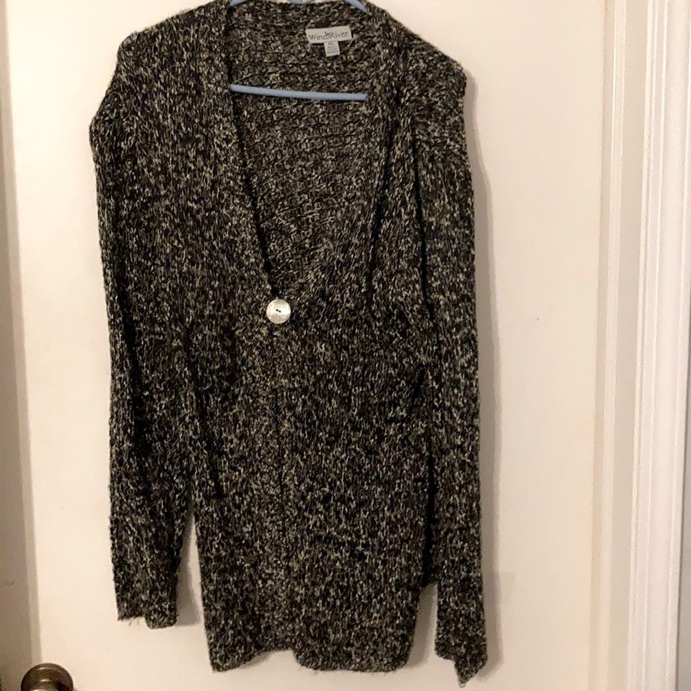 Cardigan type sweater multi color